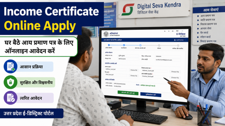 UP Caste Certificate Online Apply 2026 – eDistrict से जाति प्रमाण पत्र कैसे बनाएं?
